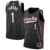 Accattivante Anfernee Simons Portland Trail Blazers Nike Unisex 2024/25 Swingman Player Jersey City Edition Black