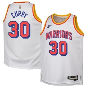 Accattivante Attraente Elegante Stephen Curry Golden State Warriors Nike Youth 2024/25 Swingman Jersey White Classic Edition