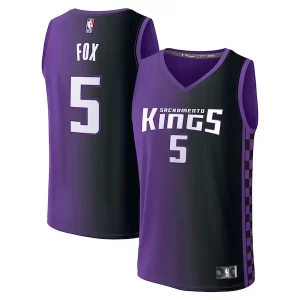 Accattivante Bellissimo Raffinato De'Aaron Fox Sacramento Kings Fast Break Replica Player Jersey Statement Edition Purple