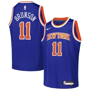 Accattivante Carino Jalen Brunson New York Knicks Nike Youth Swingman Jersey Icon Edition Blue