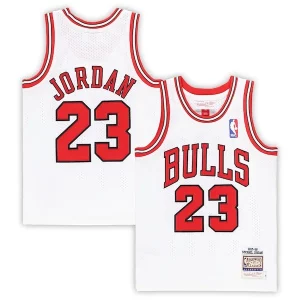 Accattivante Classico Michael Jordan Chicago Bulls Preschool 1997/98 Hardwood Classics Authentic Jersey White/Black/Red