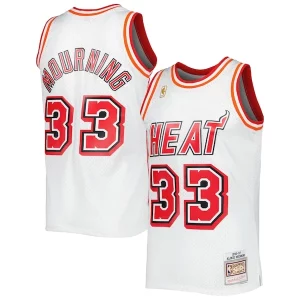 Accattivante Comodo Alonzo Mourning Miami Heat Hardwood Classics Swingman Jersey White