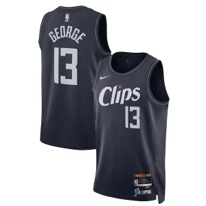 Accattivante Cool Paul George LA Clippers Nike Unisex 2023/24 Swingman Jersey Navy City Edition