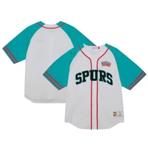 Accattivante Delizioso San Antonio Spurs Practice Day Baseball Jersey White