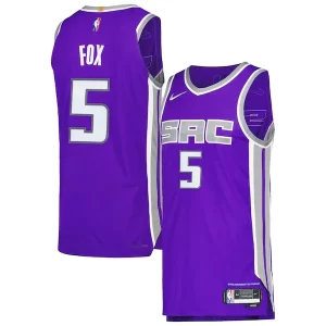 Accattivante Fantastico De'Aaron Fox Sacramento Kings Nike Authentic Player Jersey Icon Edition Purple