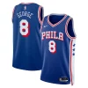 Accattivante Fantastico Paul George Philadelphia 76ers Nike Unisex 2024 Offseason Addition Nike Swingman Jersey Royal