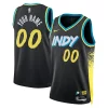 Accattivante Indiana Pacers Nike Unisex 2023/24 Custom Swingman Jersey Black City Edition