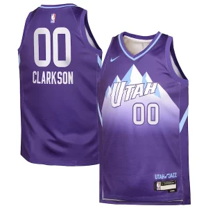 Accattivante Jordan Clarkson Utah Jazz Nike Youth 2024/25 Swingman Player Jersey City Edition Purple