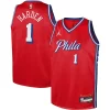 Accattivante Magnifico James Harden Philadelphia 76ers Jordan Brand Youth Swingman Jersey Statement Edition Red