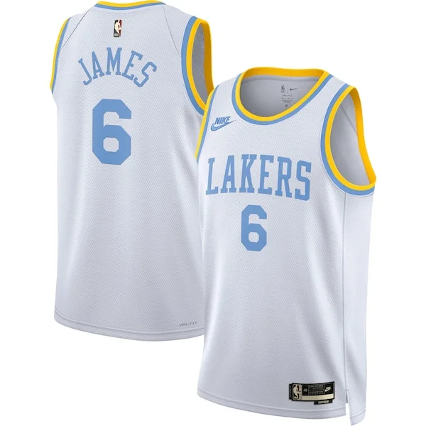 Accattivante Moderno LeBron James Los Angeles Lakers Nike Swingman Jersey Classic Edition White