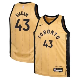 Accattivante Pascal Siakam Toronto Raptors Nike Youth Swingman Replica Jersey City Edition Gold