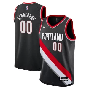 Accattivante Scoot Henderson Portland Trail Blazers Nike Youth Swingman Jersey Icon Edition Black