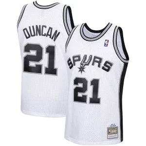 Accattivante Splendido Tim Duncan San Antonio Spurs 1998/99 Hardwood Classics Swingman Jersey White