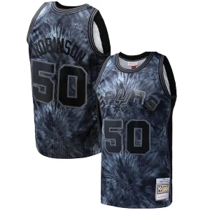 Attraente Bellissimo David Robinson San Antonio Spurs Hardwood Classics 1998/99 Tie Dye Swingman Jersey Black