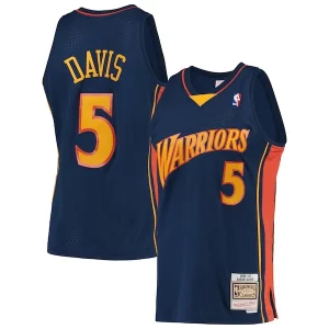Attraente Carino Lussuoso Baron Davis Golden State Warriors 2006/07 Hardwood Classics Swingman Jersey Navy