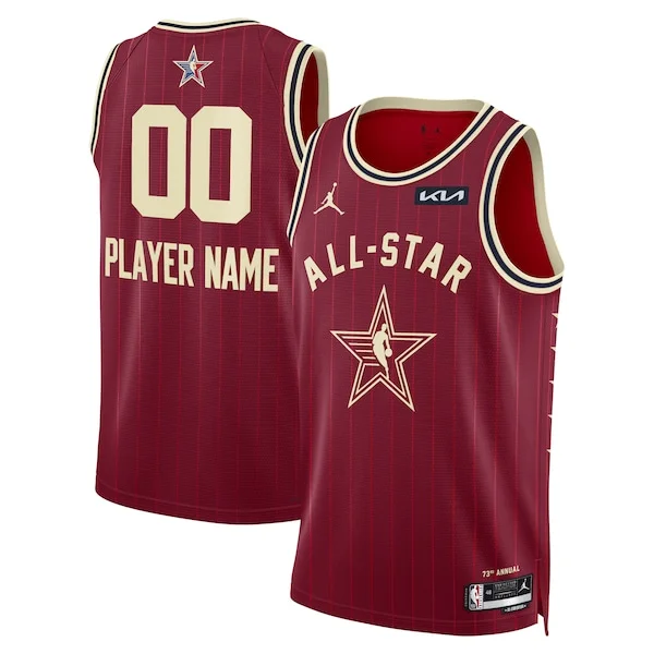 Incantevole Elegante Jordan Brand Unisex 2024 NBA All Star Game Swingman Custom Jersey Crimson