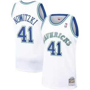 Attraente Dirk Nowitzki Dallas Mavericks 1998/99 Hardwood Classics Swingman Jersey White