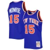 Attraente Earl Monroe New York Knicks 2001/02 Hardwood Classics Swingman Jersey Blue