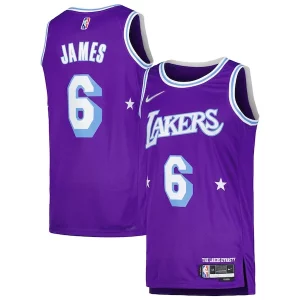 Attraente Eccezionale Moderno LeBron James Los Angeles Lakers Nike Swingman Player Jersey City Edition Purple