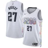 Attraente Elegante Jamal Murray Denver Nuggets Nike Unisex 2024/25 Swingman Player Jersey City Edition White