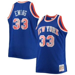 Attraente Gorgeous Patrick Ewing New York Knicks Big & Tall 1991/92 NBA 75th Anniversary Diamond Swingman Jersey Blue
