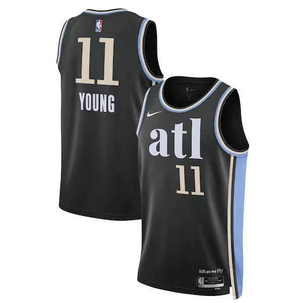 Attraente Gorgeous Trae Young Atlanta Hawks Nike Unisex 2023/24 Swingman Jersey Black City Edition