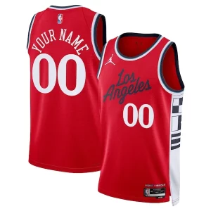 Attraente LA Clippers Jordan Brand Unisex 2024/25 Custom Swingman Jersey Statement Edition Red