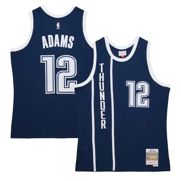 Attraente Meraviglioso Steven Adams Oklahoma City Thunder 2015/16 Hardwood Classics Alternate Swingman Jersey Navy