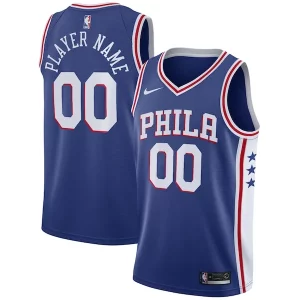 Attraente Moderno Philadelphia 76ers Nike Swingman Custom Jersey Blue Icon Edition