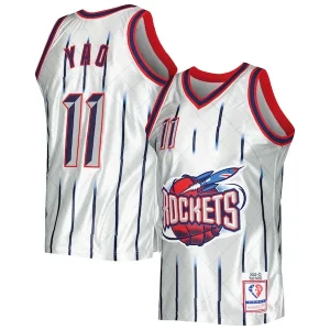 Attraente Moderno Splendido Yao Ming Houston Rockets 2002/03 Hardwood Classics 75th Anniversary Swingman Jersey Platinum