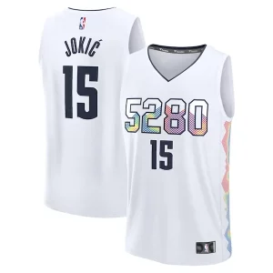 Sofisticato Pratico Carino Nikola Jokic Denver Nuggets Youth 2024/25 Fast Break Player Jersey City Edition White