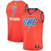 Attraente Prestigioso Chet Holmgren Oklahoma City Thunder Fast Break Replica Player Jersey Statement Edition Orange