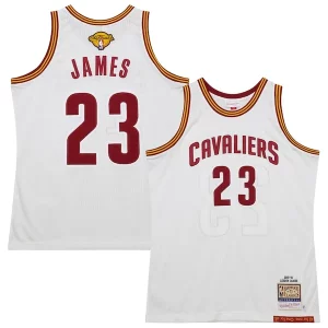 Attraente Robusto Gorgeous LeBron James Cleveland Cavaliers 2015/16 Hardwood Classics Authentic Jersey White