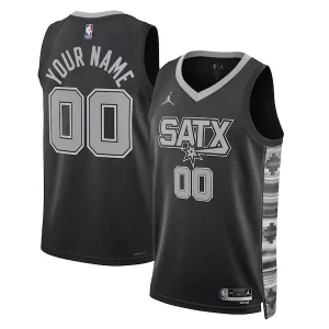 Attraente San Antonio Spurs Jordan Brand Unisex 2022/23 Swingman Custom Jersey Statement Edition Black