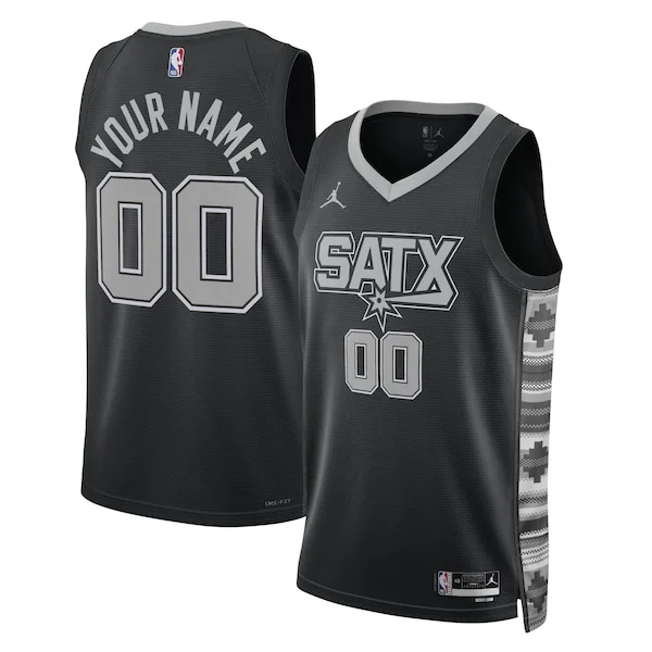 Attraente San Antonio Spurs Jordan Brand Unisex 2022/23 Swingman Custom Jersey Statement Edition Black