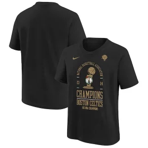 Attraente Splendido Incantevole Boston Celtics Nike Youth 18 Time NBA Finals Champions Locker Room T Shirt Black