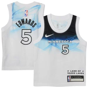 Attraente Trendy Anthony Edwards Minnesota Timberwolves Nike Toddler 2024/25 Swingman Player Jersey City Edition White