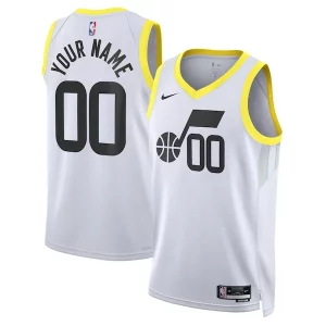 Attraente Utah Jazz Nike Unisex Swingman Custom Jersey White Association Edition