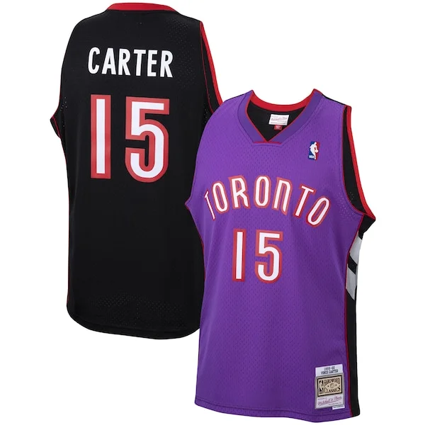 Attraente Vince Carter Toronto Raptors 1999/00 Hardwood Classics Swingman Jersey Purple/White