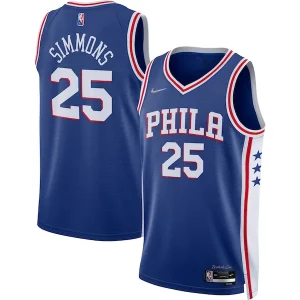 Bellissimo Ben Simmons Philadelphia 76ers Nike 2021/22 Diamond Swingman Jersey Icon Edition Royal