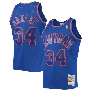 Bellissimo Charles Oakley New York Knicks 1996/97 Hardwood Classics Swingman Jersey Blue
