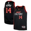 Bellissimo Delizioso Robusto Tyler Herro Miami Heat Nike Youth Swingman Replica Jersey City Edition Black