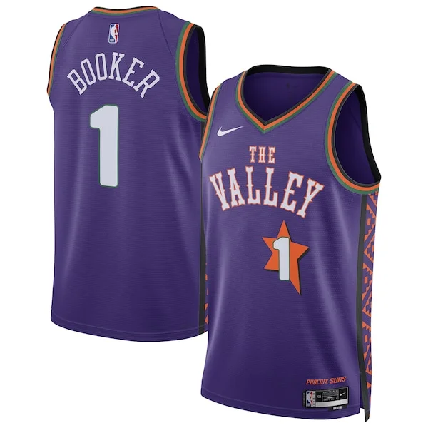 Bellissimo Devin Booker Phoenix Suns Nike Unisex 2024/25 Swingman Player Jersey City Edition Purple