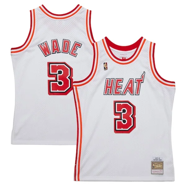 Bellissimo Fantastico Trendy Dwyane Wade Miami Heat 2007/08 Hardwood Classics Swingman Jersey White