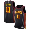 Bellissimo Incantevole Fantastico Trae Young Atlanta Hawks Jordan Brand Unisex Swingman Jersey Statement Edition Black