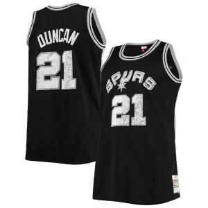 Bellissimo Incantevole Ottimo Tim Duncan San Antonio Spurs Big & Tall 1998/99 NBA 75th Anniversary Diamond Swingman Jersey Black