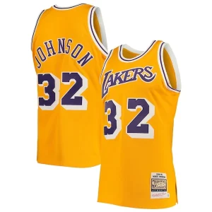 Bellissimo Incantevole Stupendo Magic Johnson Los Angeles Lakers 1984/85 Hardwood Classics Authentic Jersey Gold/Purple