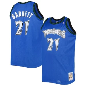 Bellissimo Kevin Garnett Minnesota Timberwolves Big & Tall Hardwood Classics 2003/04 Swingman Jersey Blue