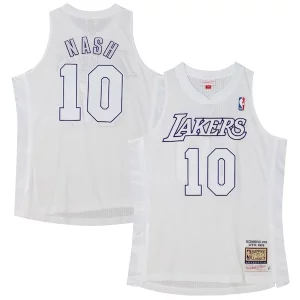 Bellissimo Steve Nash Los Angeles Lakers 2012 Authentic Player Jersey White