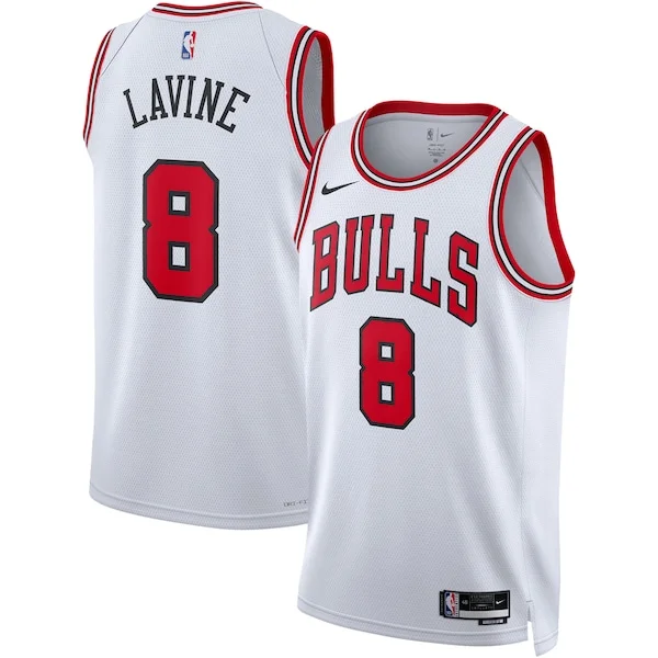 Bellissimo Zach LaVine Chicago Bulls Nike Unisex Swingman Jersey Association Edition White/Red